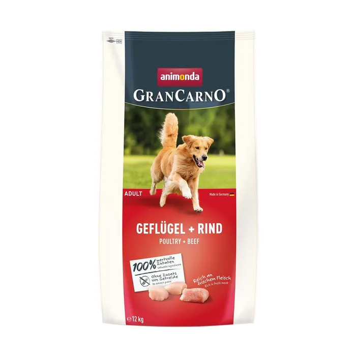 Termék főképe GranCarno Dog DryFood Adult s drůbežím a hovězím masem, 12 kg