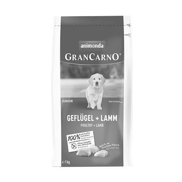 Termék főképe GranCarno Dog DryFood Junior s drůbežím a jehněčím masem, 1kg