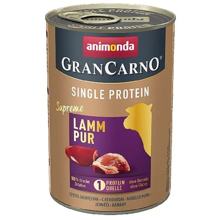 Termék főképe GRANCARNO Single Protein 400 g čisté jehněčí, konzerva pro psy