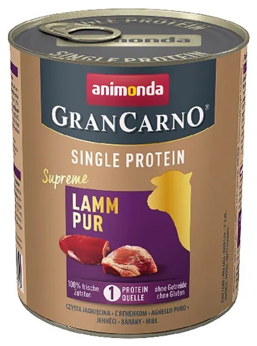 Termék főképe GRANCARNO Single Protein 800 g čisté jehněčí, konzerva pro psy