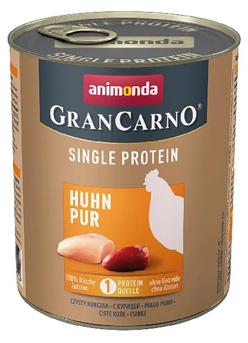 Termék főképe GRANCARNO Single Protein 800 g čisté kuřecí, konzerva pro psy