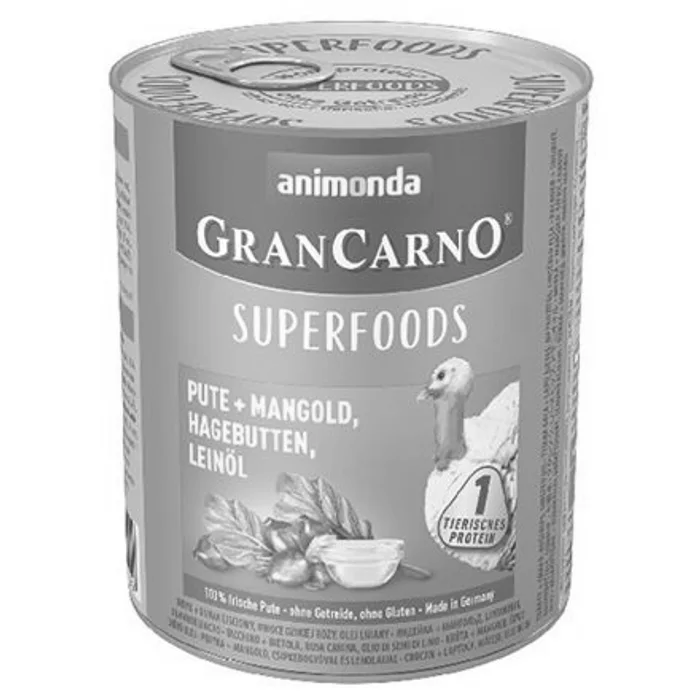 Termék főképe GRANCARNO Superfoods krůta,mangold,šípky,lněný olej 800 g pro psy