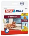 Gumitömítés tesamoll® D profile 5393, fehér, 9 mm x 6 m, TESA