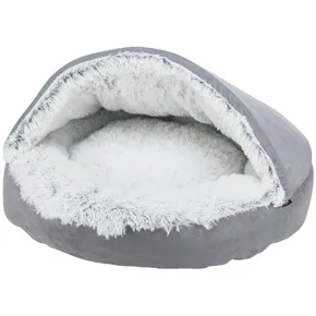 HARVEY plüssbarlang puha kupacokkal, kb 70 cm szürke/fehér-fekete