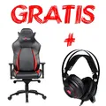 Red Fighter C2 játékszék, fekete, + Red Fighter H3 fejhallgató, PROMO