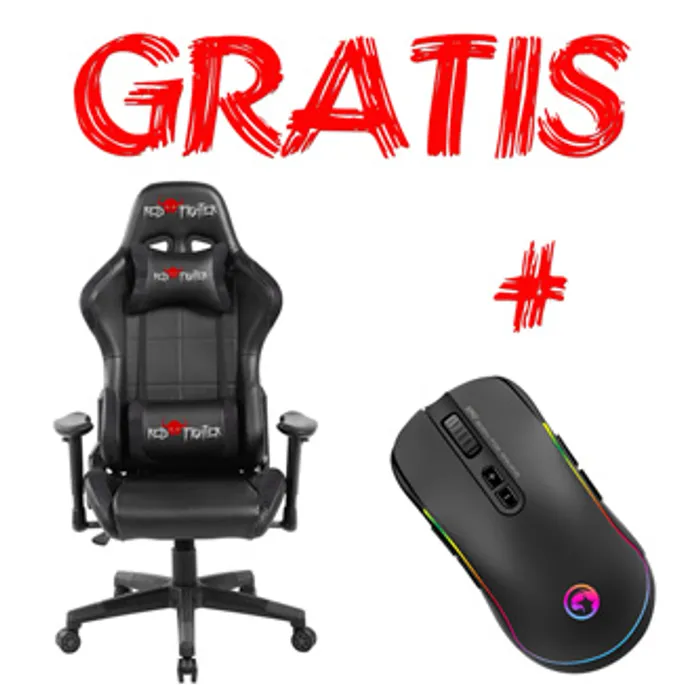 Termék főképe Herní křeslo Red Fighter C7, černé, odnímatelné polštářky, + myš Marvo G942, PROMO