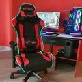 Red Fighter C8 játékszék, fekete, levehető párnák, RGB háttérvilágítás