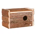 Természetes fából készült fészekdoboz papagájoknak 21x13x12 cm