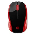 Következő termékkép HP egér 200 vezeték nélküli piros, 1000 DPI, 2,4 [GHz], optikai, 3 tl., 1 kerék, vezeték nélküli, június