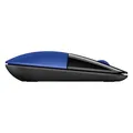HP egér Z3700 vezeték nélküli Dragonfly Blue, 1200 DPI, 2,4 [GHz], optikai kék LED, 3 tl., 1 kerék