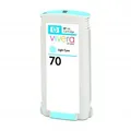 Eredeti HP tinta C9390A, HP 70, világos cián, 130 ml, HP Designjet Z2100, Z3100