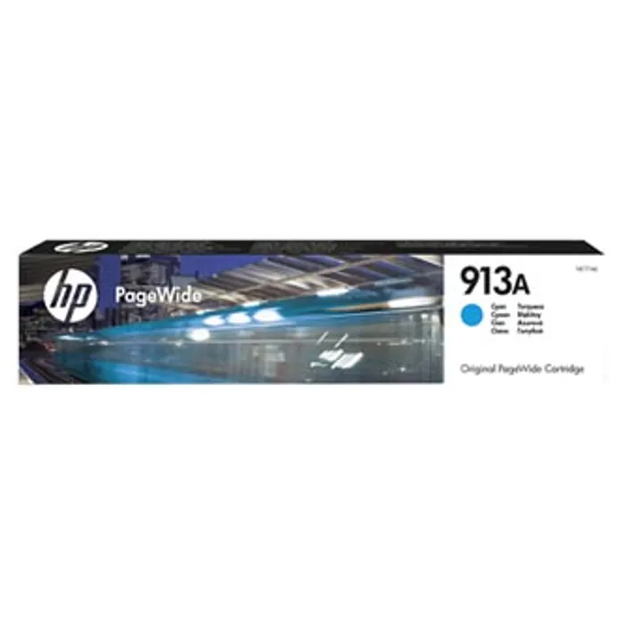 Termék főképe HP originální ink F6T77AE, HP 913A, cyan, 3000str., 37ml, high capacity, HP PageWide 325,