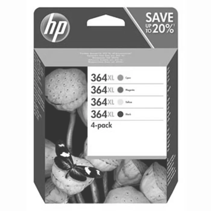Termék főképe HP originální ink N9J74AE, HP 364XL Combo pack, CMYK, blistr, HP Photosmart C5393, Plus B