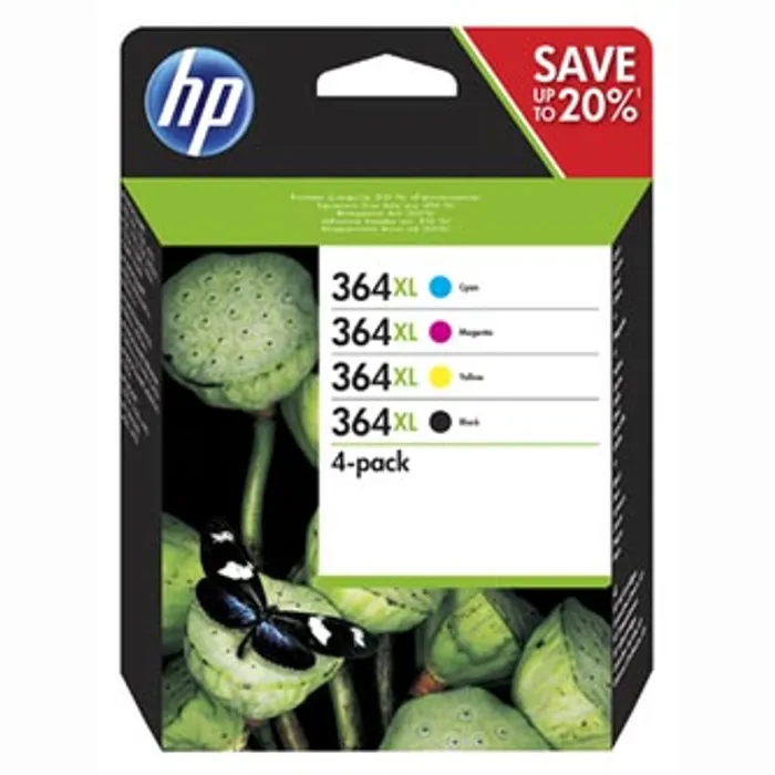 Termék főképe HP originální ink N9J74AE, HP 364XL Combo pack, CMYK, HP Photosmart C5393, Plus B209, Pre