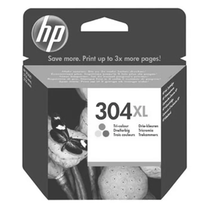 Termék főképe HP originální ink N9K07AE, HP 304XL, Tri-color, 300str., 7ml, HP DeskJet 2620,2630,2632,2