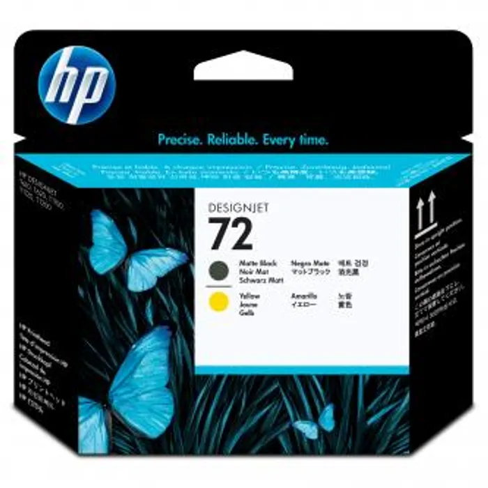 Termék főképe HP originální tisková hlava C9384A, HP 72, matte black/yellow, HP Designjet T1100, T770