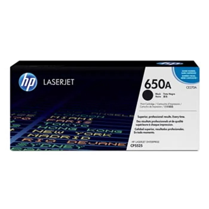 Termék főképe HP originální toner CE270A, black, 13500str., HP 650A, HP LaserJet CP5525n, CP5525dn, CP5