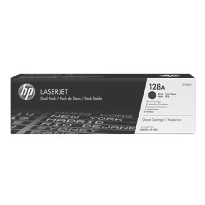 Termék főképe HP originální toner CE320AD, black, 4000 (2x2000)str., HP 128A, HP LaserJet Pro CP1525n,