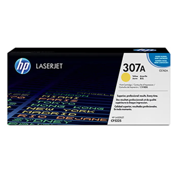 Termék főképe HP originální toner CE742A, yellow, 7300str., HP 307A, HP Color LaserJet CP5225, O