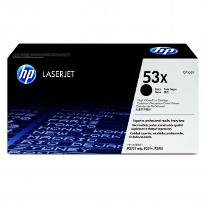 Termék főképe HP originální toner Q7553X, black, 7000str., HP 53X, HP LaserJet P2010, P2015, O