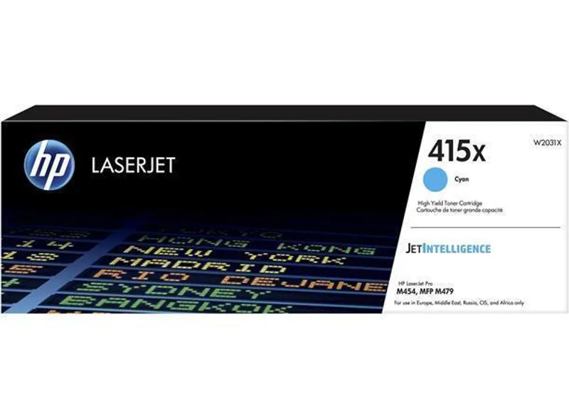 Termék főképe HP originální toner W2031X, cyan, 6000str., HP 415X, HP Color LaserJet Pro M454, MFP M479