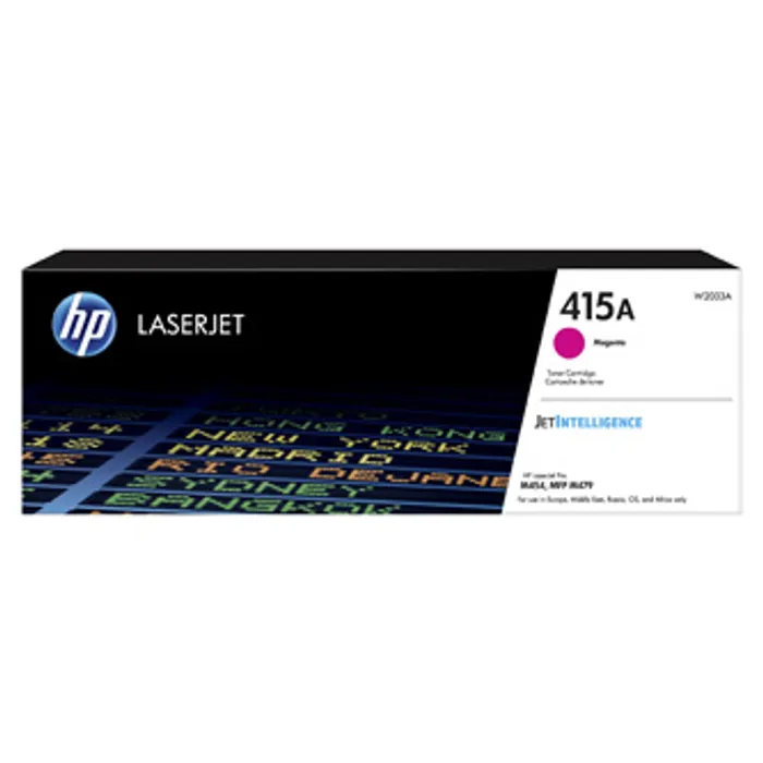 Termék főképe HP originální toner W2033A, magenta, 2100str., HP 415A, HP Color LaserJet Pro M454, MFP M