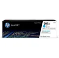 HP eredeti toner W2211X, cián, 2450 oldal, HP 207X, HP Color LaserJet Pro M255, MFP M282