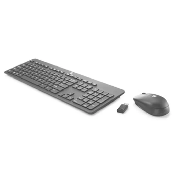 Termék főképe HP Slim Wireless Keyboard &amp; Mouse, Sada klávesnice s bezdrátovou optickou myší, AAA,