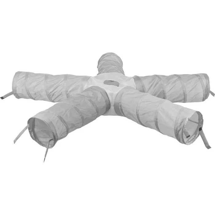 Termék főképe Hrací tunel HVĚZDA pro králíčky, morčata, 5 × o 18 cm/47 cm, 6 východů, polyester