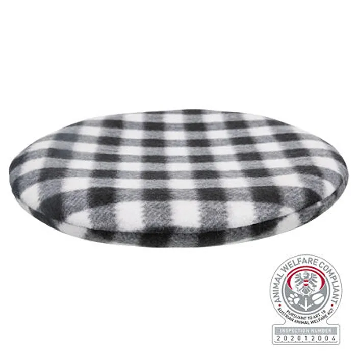 Termék főképe Hřejivý polštářek k nahřátí v mikrovlnné troubě, 26cm, černá/bílá-káro