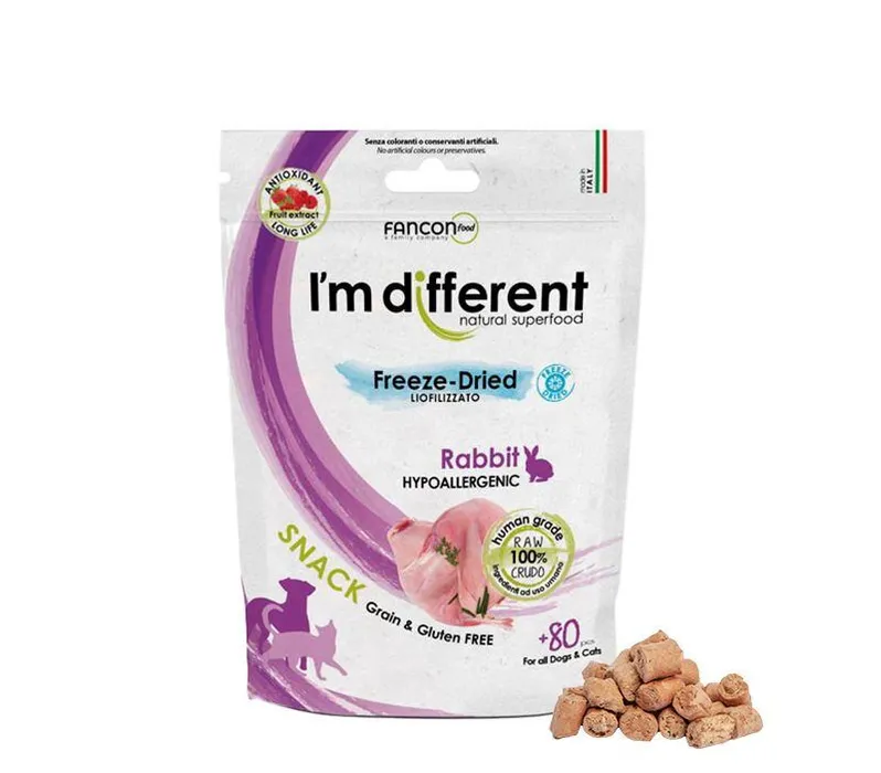 Termék főképe I´M DIFFERENT SNACK králík - mrazem sušený pamlsek, 40 g