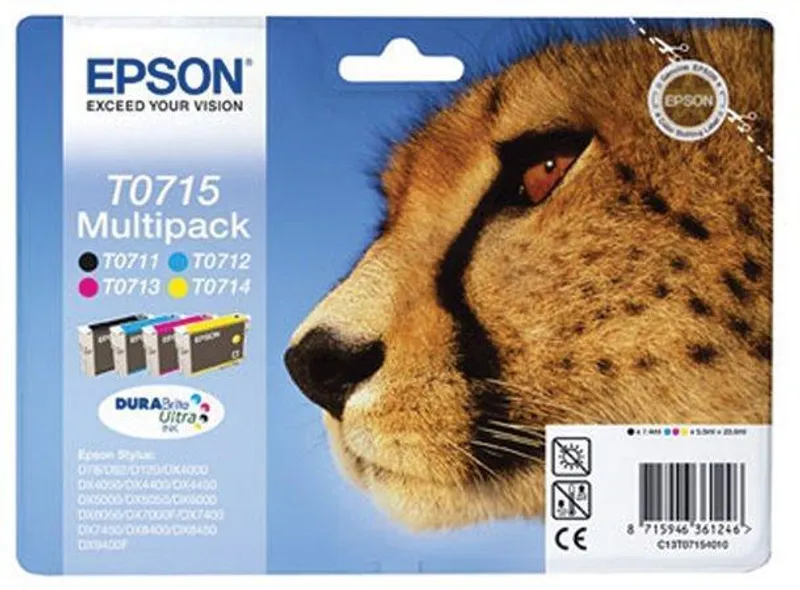 Termék főképe Inkjet cart.multipack pro "Stylus D78, D92, D120" tiskárny, EPSON B+C+M+Y, 23,9ml
