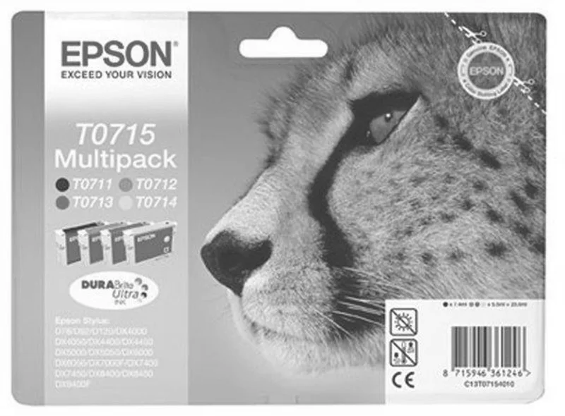Termék főképe Inkjet cart.multipack pro "Stylus D78, D92, D120" tiskárny, EPSON B+C+M+Y, 23,9ml
