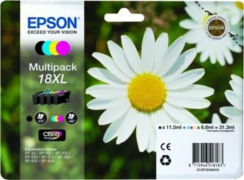 Termék főképe Inkjet cart.multipack pro "XP 30, 102, 202, 205" tiskárny, EPSON B+C+M+Y, 31,3ml
