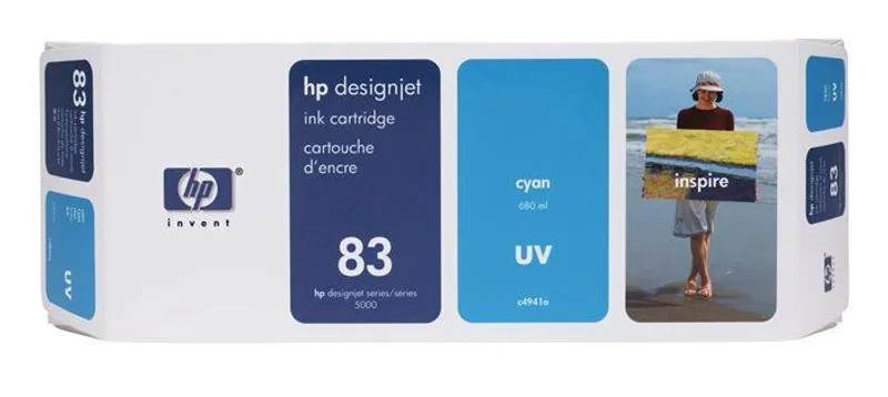 Termék főképe Inkjet cart.pro "DesignJet 5000" tiskárnu, HP "Nr..83" Světlá uv Cyan, 680ml