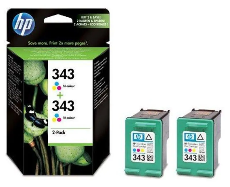 Termék főképe Inkjet cart.pro "DeskJet 5740, 6540" tiskárny, HP "Nr.343" Barevná, 2x7ml