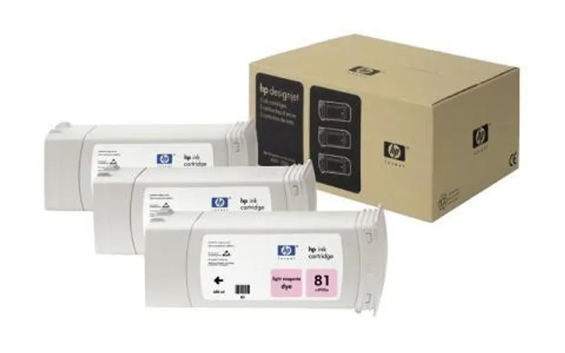 Termék főképe Inkjet cart.pro multipack "DesignJet 4000" tiskárnu, HP "Nr.81" Světlá Magenta, 3*680ml