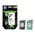 Inkjet cart.pro multipack "DeskJet D4260" tiskárnu, HP "Nr.350/351" Černá, Barevná, 200+17