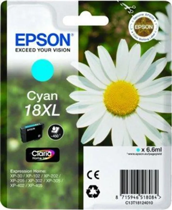 Termék főképe Inkjet cart.pro "XP 30, 102, 202, 205" tiskárny, EPSON Cyan, 6,6ml
