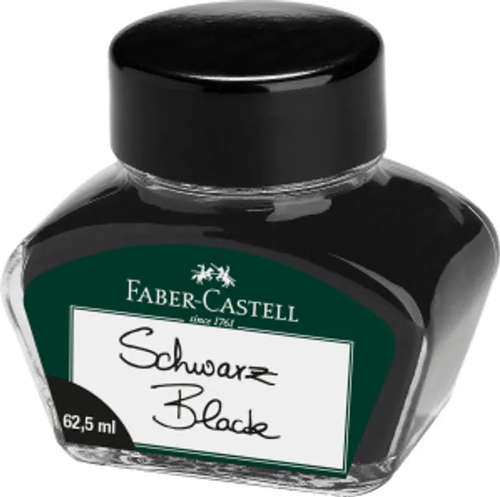 Termék főképe Inkoust ve skleněné nádobce, černá Faber Castell 148700