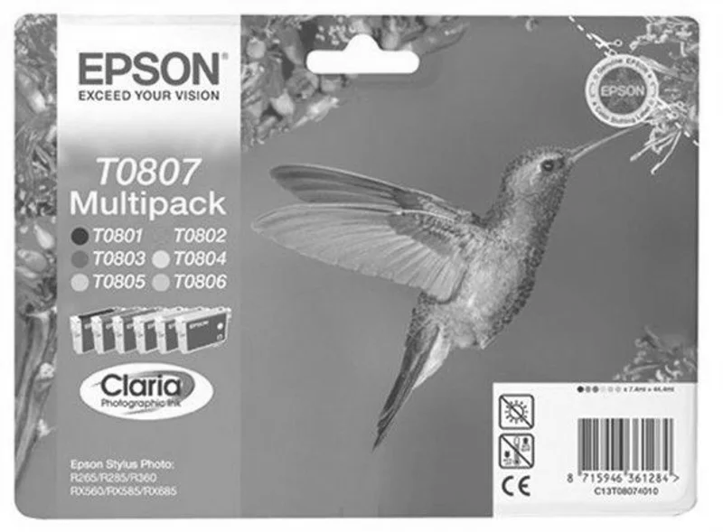 Termék főképe Inkoustová cart. multipack pro tiskárnu "StylusPhoto R265", EPSON B+C+M+Y+PC+PM, 44,4ml