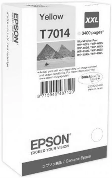 Termék főképe Inkoustová cart. pro tiskárny "série Workforce Pro 4000, 4500", EPSON Žlutá, 3,4 tis.stran