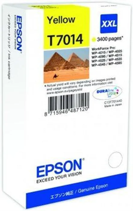 Termék főképe Inkoustová cart. pro tiskárny "série Workforce Pro 4000, 4500", EPSON Žlutá, 3,4 tis.stran