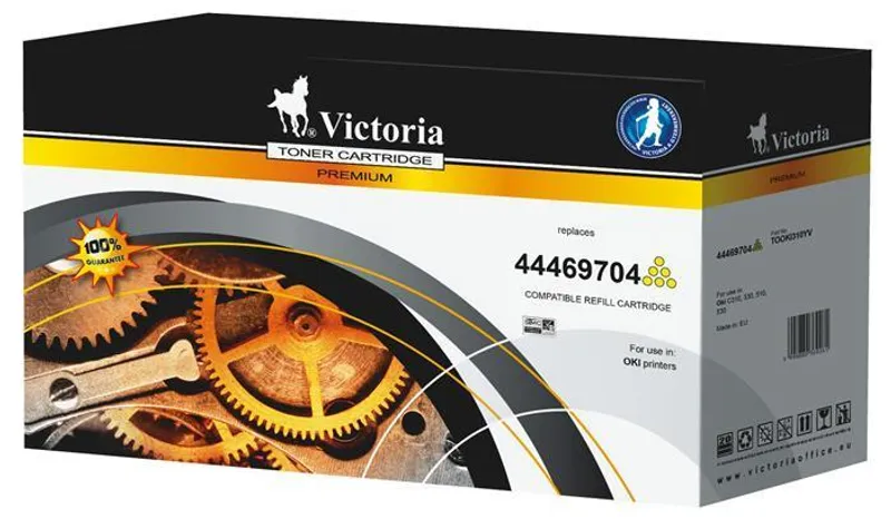 Termék főképe Inkoustová cartridge 44469704 do tiskáren C310, 330, 510, 530, žlutá, 2 000 stránek, VICTO