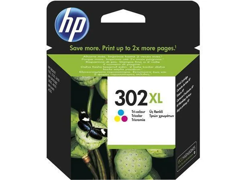 Termék főképe Inkoustová cartridge HP 302XL color, do tiskárny DeskJet 2130, 3 barvy, 8 ml, HP