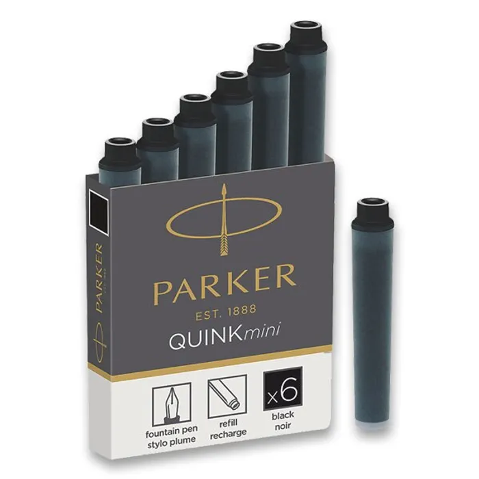 Termék főképe Inkoustové bombičky krátké černé PARKER [6 ks]