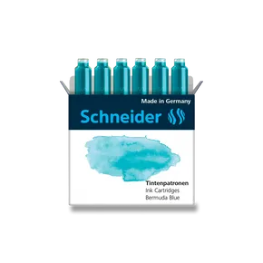 Schneider tintapatronok, 6 db óceánkék