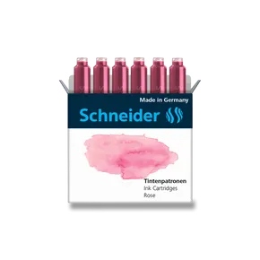 Schneider tintapatronok, 6 db rózsaszín