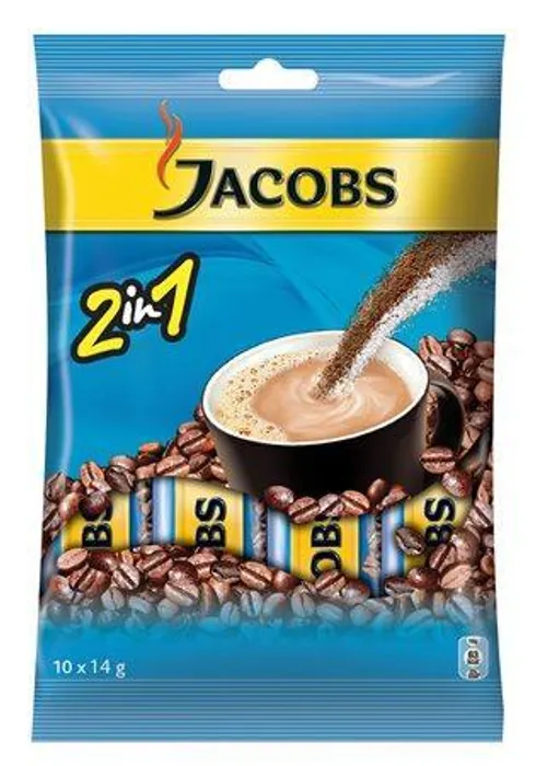 Termék főképe Instantní káva, 10x14 g, JACOBS, "2 v 1"