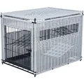 Következő termékkép Beltéri kennel, M: 58 x 60 x 77 cm, polyrattan, világosszürke